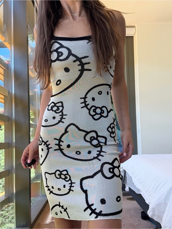 Chet Lo Dresses & Skirts - Chet Lo X Sanrio Spike Knit Hello Kitty Dress